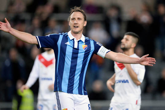 Djurgårdens Andreas Johansson jublar