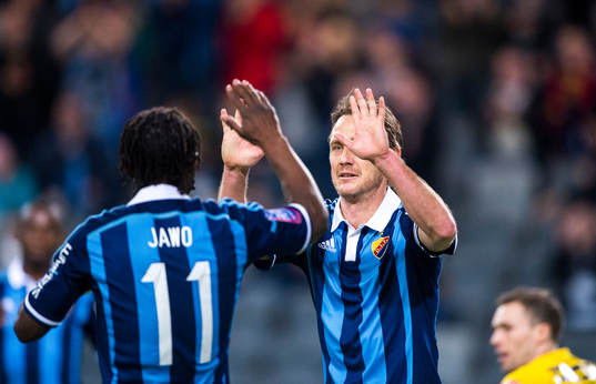 Djurgårdens Andreas Johansson jublar