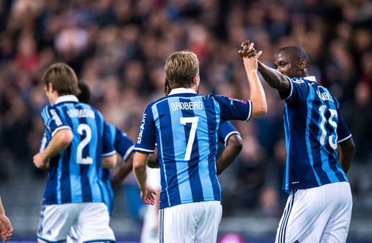 Måljubel i Djurgården