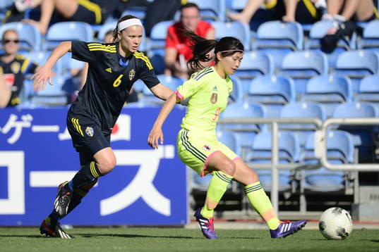 Sveriges Sara Thunebro och Kawasumi Nahomi