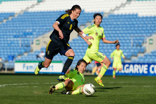 Bläddra bland fler bilder av Fotboll, Dam, Algarve Cup, Japan - Sverige