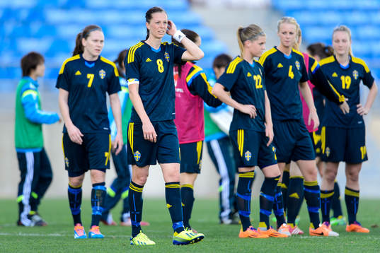 Sveriges Lotta Schelin deppar