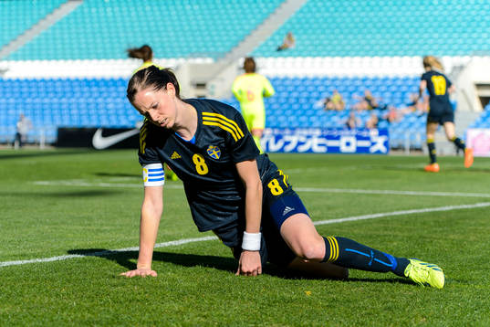 Sveriges Lotta Schelin deppar