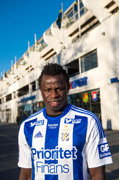 IFK Göteborg presenterar nyförvärvet Malick Mané på en