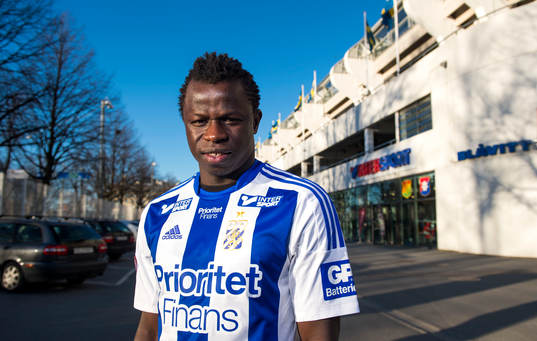 IFK Göteborg presenterar nyförvärvet Malick Mané på en