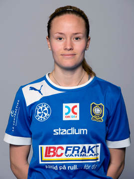 Damfotbollsspelaren Elin Nyman Karlstad/Qbik