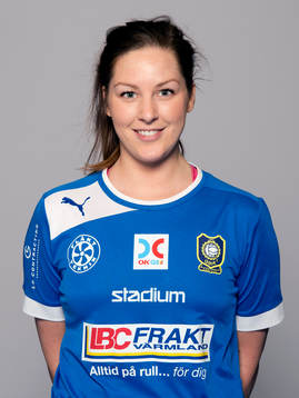 Damfotbollsspelaren Johanna Arnberg Karlstad/Qbik
