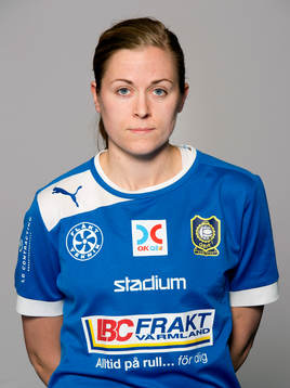 Damfotbollsspelaren Elsa Hellstrand Karlstad/Qbik