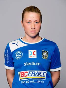 Damfotbollsspelaren Emelie Skålberg, Karlstad/Qbik