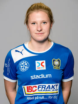 Damfotbollsspelaren Karin Jingfors, Karlstad/Qbik