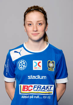 Damfotbollsspelaren Erika Stolpe Karlstad/Qbik