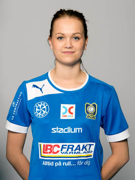 Damfotbollsspelaren Anna Carlsson Karlstad/Qbik