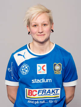 Damfotbollsspelaren Elin Börjesson, Karlstad/Qbik