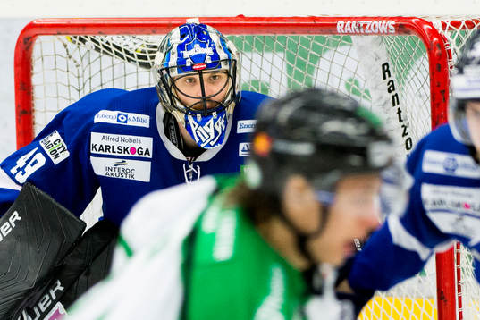 Karlskogas målvakt Justin Pogge