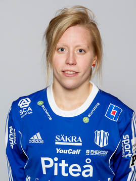 Damfotbollsspelaren Maria Rönnbäck, målvakt, Piteå IF
