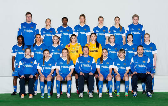 Spelare i damfotbollslaget Sunnanå
