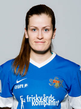 Damfotbollsspelaren Eyrun Gudmundsdottir, Sunnanå