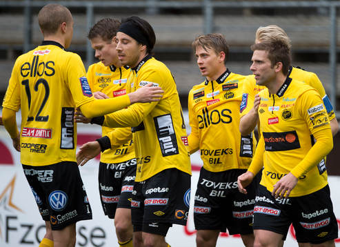 Elfsborgs spelare jublar