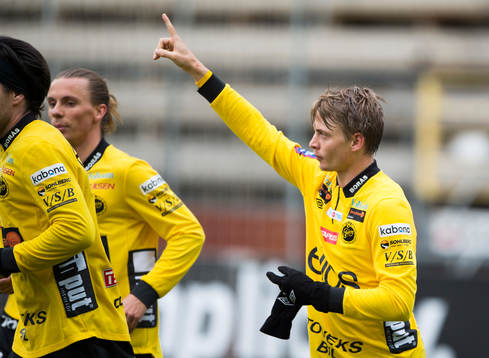 Elfsborgs Simon Hedlund jublar
