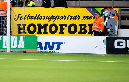 Elfsborgs supportrar mot homofobi