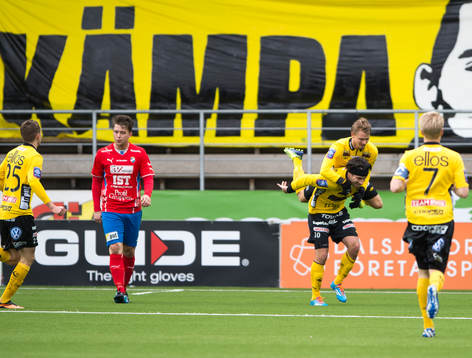 Elfsborgs spelarna jublar