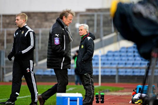 Hammarbys tränare Nanne Bergstrand och Malmös tränare
