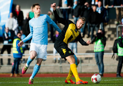 Malmös Markus Rosenberg och Hammarbys Daniel Theorin