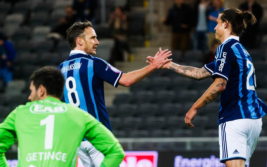 Djurgårdens  Andreas Johansson  jublar