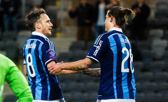 Djurgårdens  Andreas Johansson  jublar