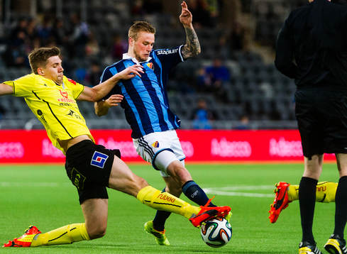 Halmstads Mikael Boman  och Djurgårdens  Aleksander