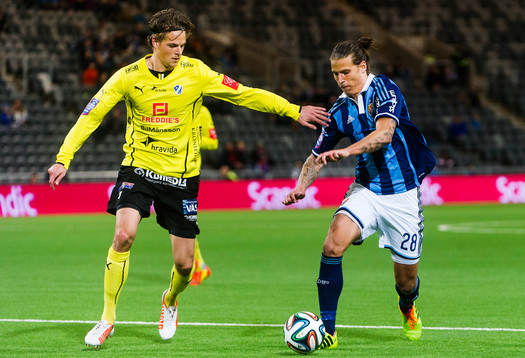 Halmstads Peter Nyström och Djurgårdens  Aleksandar