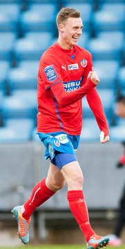 Helsingborgs Anton Kinnander 5-1 i matchen i Svenska Cupen