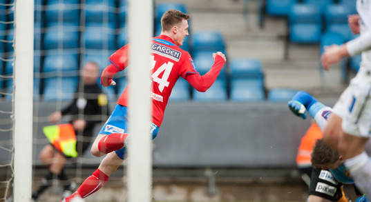 Helsingborgs Anton Kinnander 5-1 i matchen i Svenska Cupen