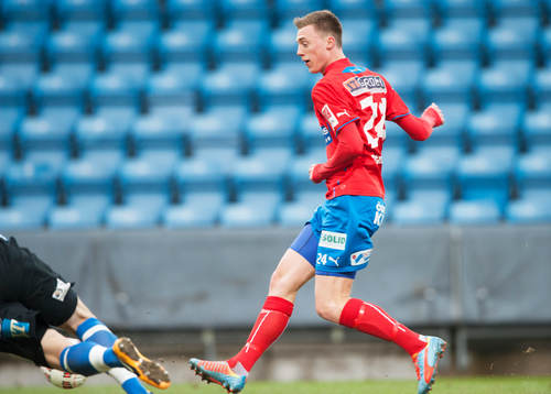 Helsingborgs Anton Kinnander 5-1 i matchen i Svenska Cupen