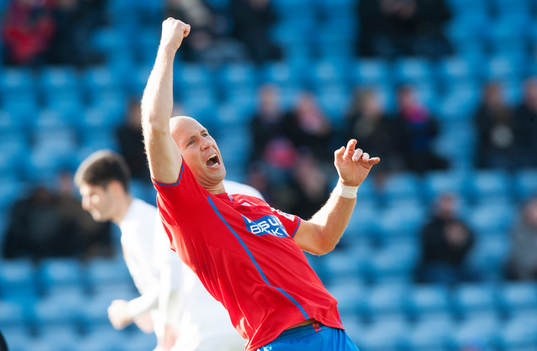 Helsingborgs Mattias Lindström har gjort 3-1 i matchen i