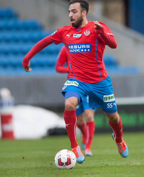 Helsingborgs Abdul Khalili i matchen i Svenska Cupen mellan