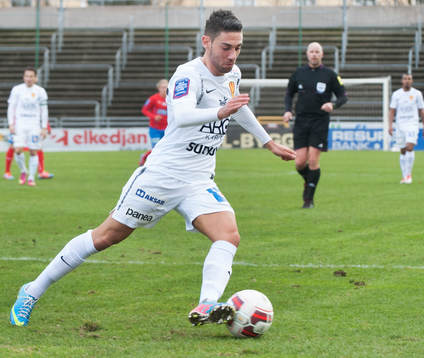 Syrianskas Gabriel Somi i matchen i Svenska Cupen mellan