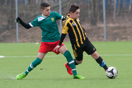 i DM-matchen i fotboll för 14-åringar mellan IFK
