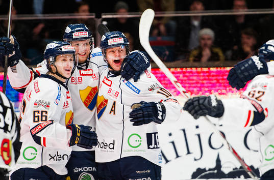 Djurgårdens spelare jublar
