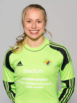 Damfotbollsspelaren Maja Ohlsson, målvakt, Djurgården
