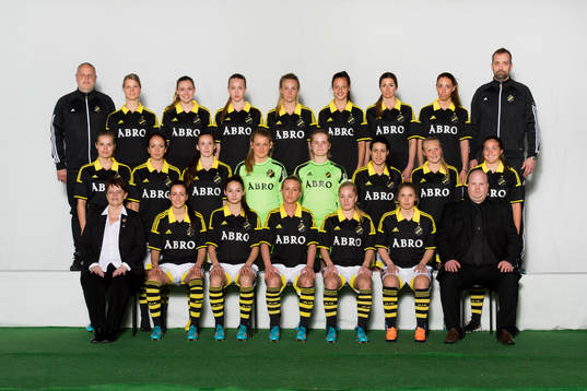 Spelare i damfotbollslaget AIK
