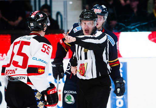 Malmö Redhawks Teemu Kesä visas ut för crosschecking
