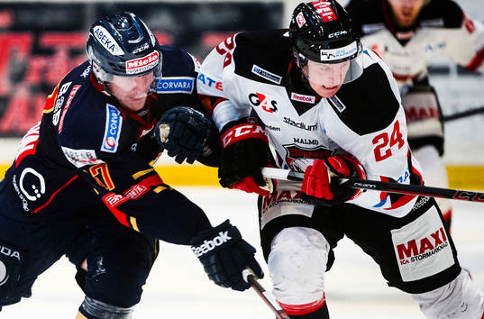 Djurgårdens Henrik Eriksson  och Malmö Redhawks  Marcus