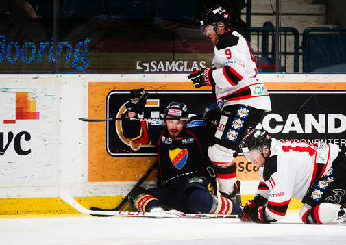Djurgårdens Mikael Ahlén  och Malmö Redhawks Frederik