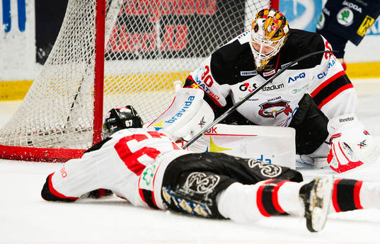 Malmö Redhawks målvakt Robin Rahm depapr