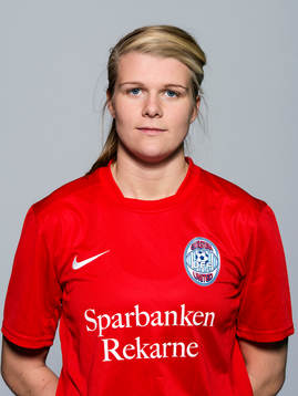 Damfotbollsspelaren Emelie Lundberg, målvakt, Eskilstuna
