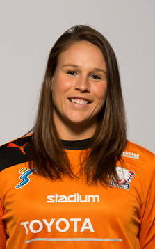 Damfotbollsspelaren Katie Fraine, målvakt, Linköping