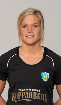 Damfotbollsspelaren Kathlene Fernström,