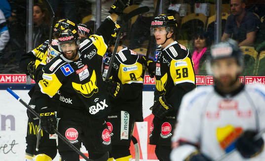 Västerås spelare jublar