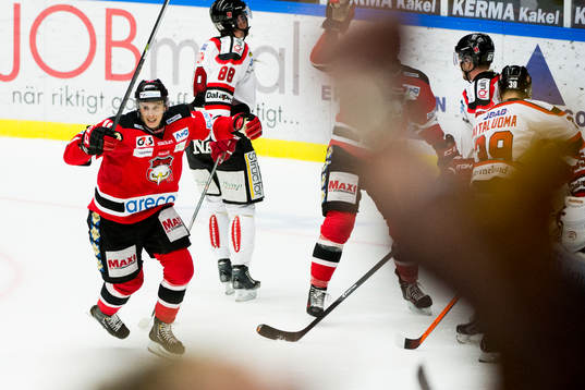 Malmö Redhawks Robin Alvarez jublar